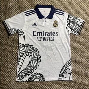 Adidas Real Madrid Christian Ronaldo White and Blue Jersey